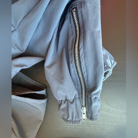 Albion Fit Cap Sleeve Jumpsuit Gray Elastic Waist One Piece XS - Picture 6 of 11